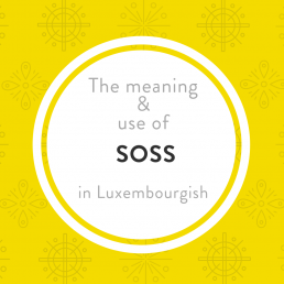 Luxembourgish lesson vocabulary soss